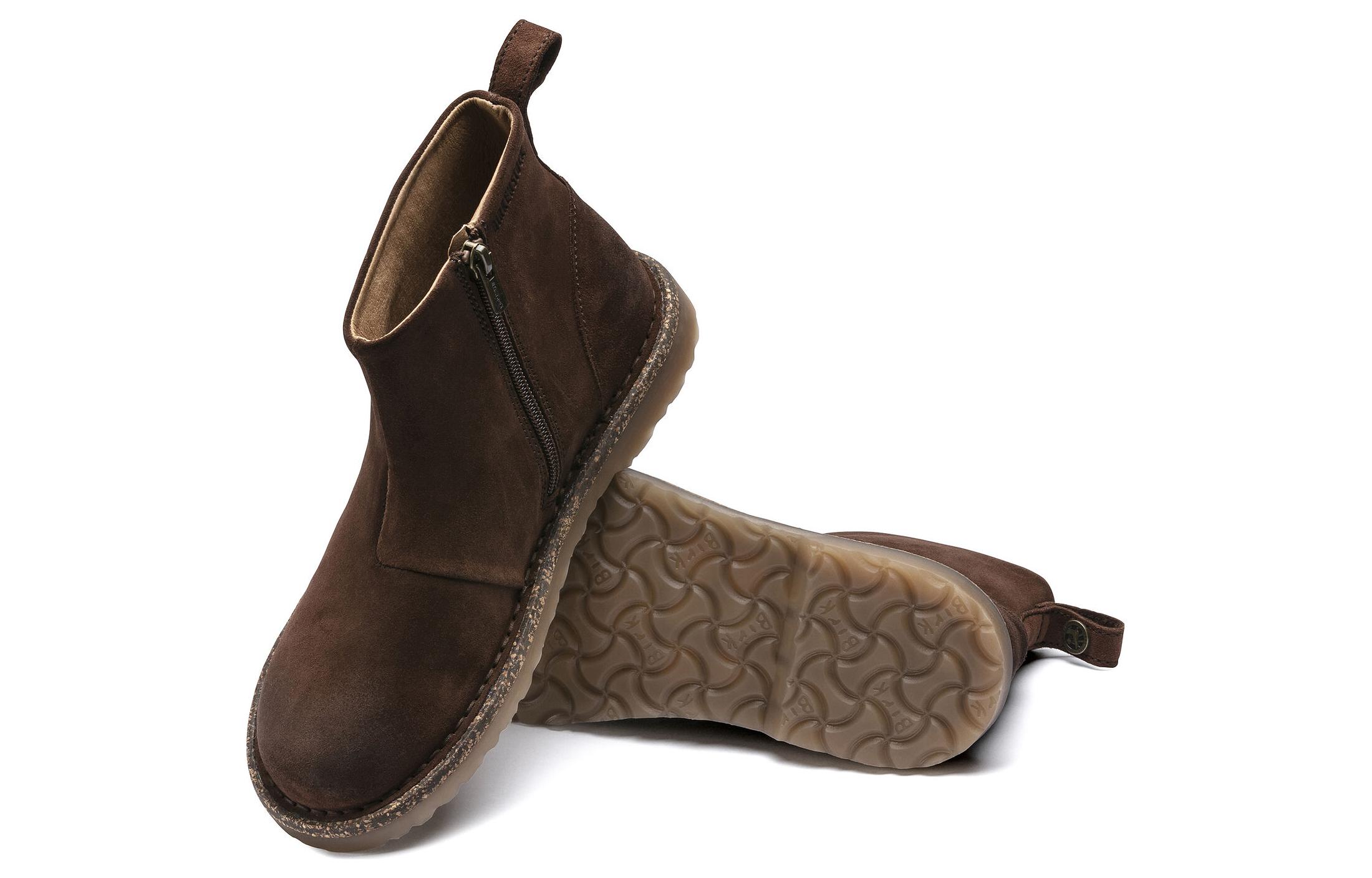 Details for (Women) Birkenstock Suede Boots 'Coffee Narrow Version' 1017290
