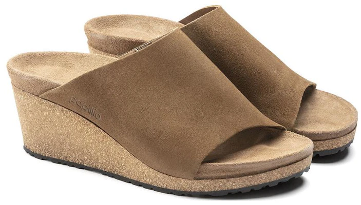(W) Birkenstock Suede Comfort Round Toe Wedge Slide 'Coklat' 1018275 Lookbook (W) Birkenstock Suede Comfort Round Toe Wedge Slide 'Coklat' 1018275