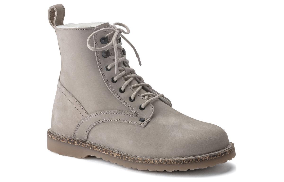 (W) Birkenstock Suede Martin Boots 'Elegant British Style in Greige CMFT' 圖 2