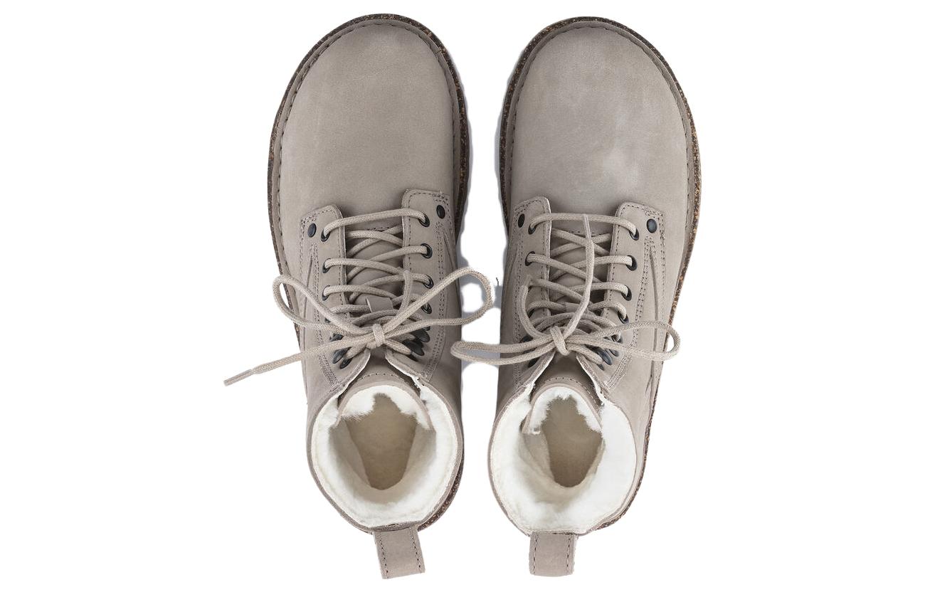 (W) Birkenstock Suede Martin Boots 'Elegant British Style in Greige CMFT' 圖 4