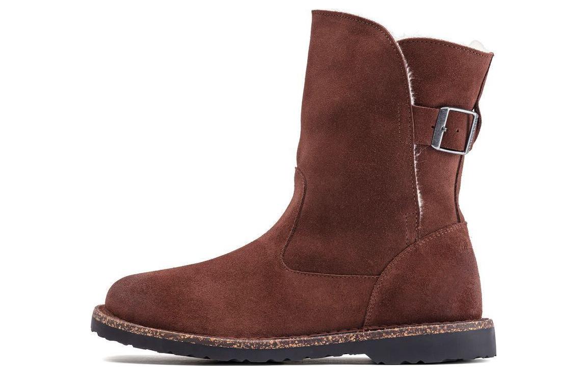 (W) Birkenstock Suede Short Boots 'CMFT Warm Red Brown'