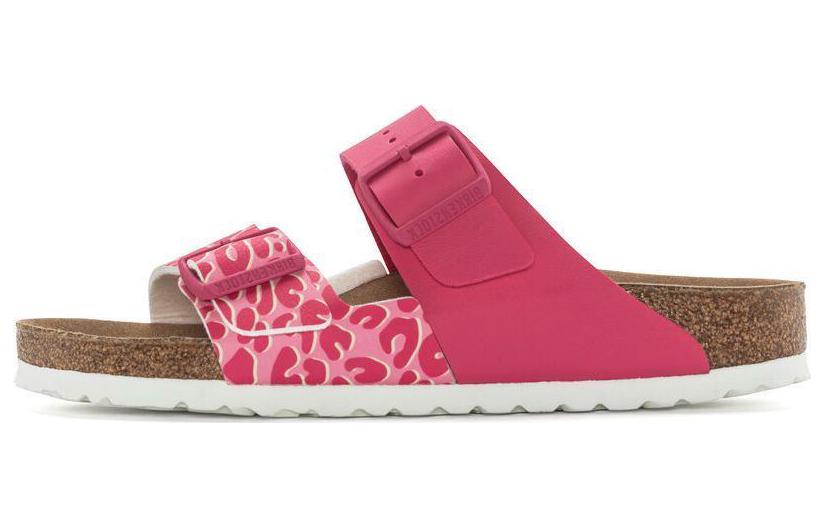 (W) Birkenstock Synthetic Leather Slide 'Pink Narrow Version'