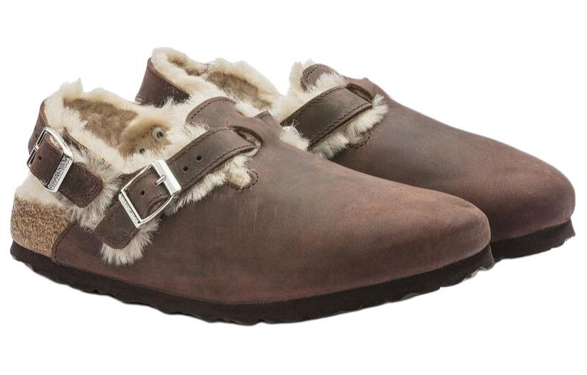 Lookbook (W) Birkenstock Tokio Shearling Cuero Aceitado 'Habana' 1023222