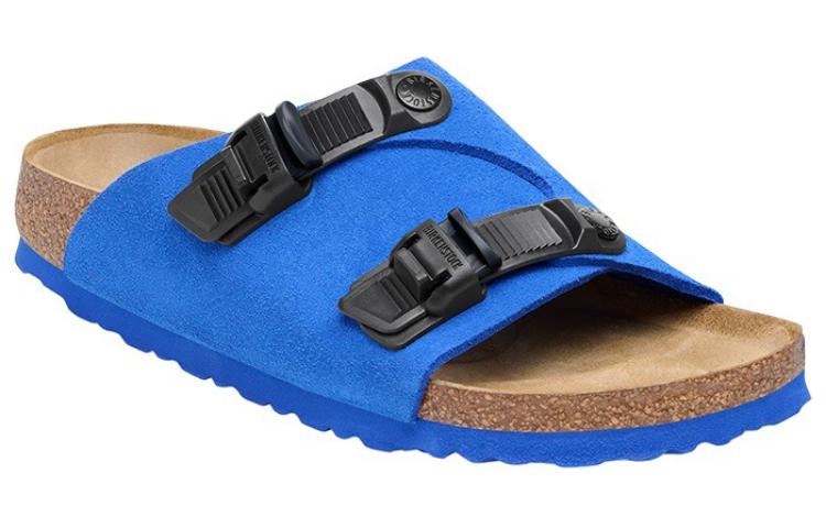 (W) Birkenstock Zrich Tech Suede Leather Narrow Fit Sandals 'Blue' 圖 3