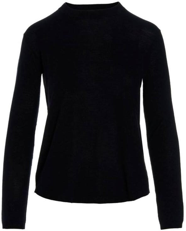 women-black-crewneck-long-sleeve-sweater-s-max-mara-93660529600-006