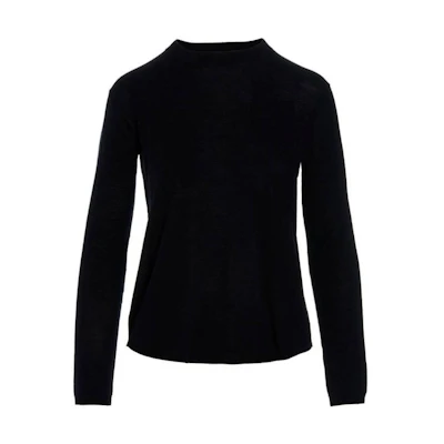 (Women) Black Crewneck Long-Sleeve Sweater - 'S Max Mara 93660529600-006