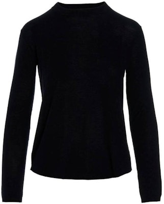 (Women) Black Crewneck Long-Sleeve Sweater - 'S Max Mara 93660529600-006 Order (Women) Black Crewneck Long-Sleeve Sweater - 'S Max Mara 93660529600-006