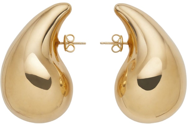 (Women) Bottega Veneta 18K Gold-Plated Waterdrop Earrings 720038VAHU08120 Order (Women) Bottega Veneta 18K Gold-Plated Waterdrop Earrings 720038VAHU08120