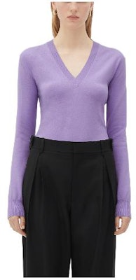 (W) Bottega Veneta Slim Fit Long Sleeve Sweater Ungu Lilac. 668585V1MK05117 Order (W) Bottega Veneta Slim Fit Long Sleeve Sweater Ungu Lilac. 668585V1MK05117