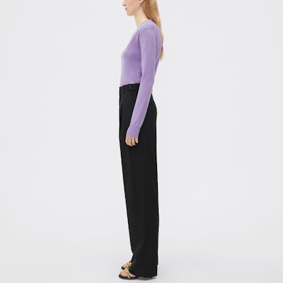 (W) Bottega Veneta Slim Fit Long Sleeve Sweater Ungu Lilac. 668585V1MK05117 Purchase (W) Bottega Veneta Slim Fit Long Sleeve Sweater Ungu Lilac. 668585V1MK05117