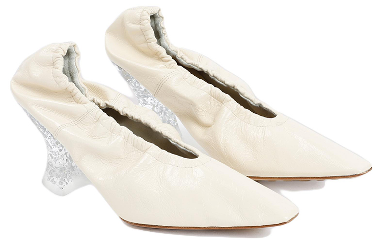(W) Bottega Veneta Almond 'White Fashion High Heels' 圖 3