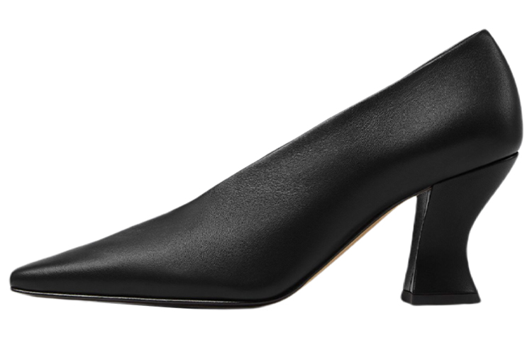 (Women) Bottega Veneta Almond High Heel 'Black' 608839VBSD01000