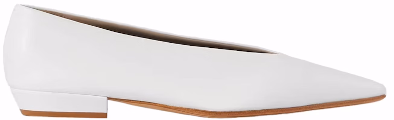 (W) 보테가 베네타 아몬드 가죽 플랫 슈즈 (화이트) 608872VBSD09122 Buy (W) 보테가 베네타 아몬드 가죽 플랫 슈즈 (화이트) 608872VBSD09122