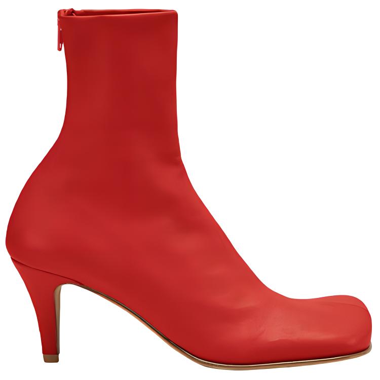 (W) Bottega Veneta Ankle Boot 'Red Leather' 圖 2