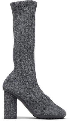 Bottega Veneta葆蝶家 圓頭套筒粗跟 高筒靴 9cm 女款 灰色 Buy Bottega Veneta葆蝶家 圓頭套筒粗跟 高筒靴 9cm 女款 灰色