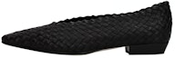Buy (W) 보테가 베네타 블랙 레더 발레 플랫 608875VBSN01000