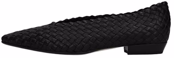 (Women) Bottega Veneta Ballet Flat 'Black Leather' 608875VBSN01000 (Women) Bottega Veneta Ballet Flat 'Black Leather' 608875VBSN01000