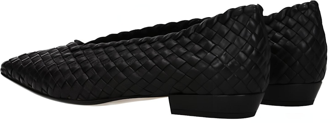 (W) Bottega Veneta Sepatu Balet 'Kulit Hitam' 608875VBSN01000 Lookbook (W) Bottega Veneta Sepatu Balet 'Kulit Hitam' 608875VBSN01000