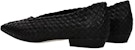 (W) 보테가 베네타 블랙 레더 발레 플랫 608875VBSN01000