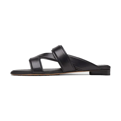 (W) Bottega Veneta Band Flat 'Outdoor Trend Black'