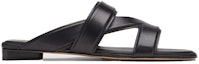 Order (W) Bottega Veneta Band Flat 'Outdoor Trend Hitam' 651374VBSL01000