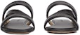 (W) Bottega Veneta Band Flat 'Outdoor Trend Hitam' 651374VBSL01000