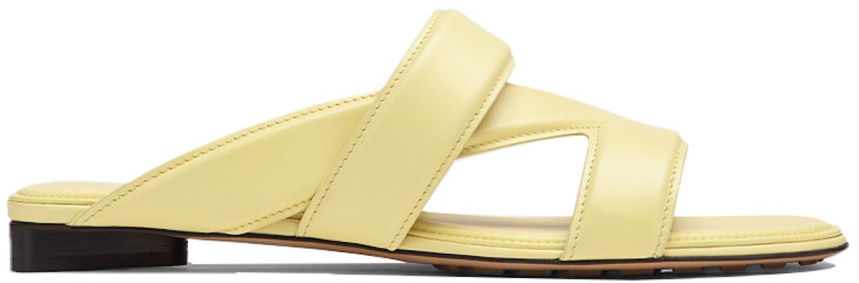 Bottega Veneta 葆蝶家 Band Flat 簡約舒適一字型時尚涼拖 女款 黃 Order Bottega Veneta 葆蝶家 Band Flat 簡約舒適一字型時尚涼拖 女款 黃