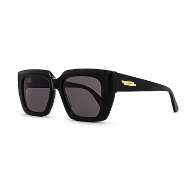 (Women) Bottega Veneta Black Acetate Sunglasses BV1030S001