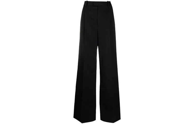 (Women) Bottega Veneta Black Wide-Leg Suit Trousers FW21 668760V0B201000