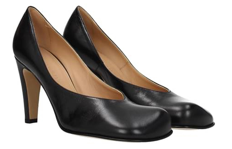 (W) Bottega Veneta BLOC Calf High Heel Pumps Black 圖 2