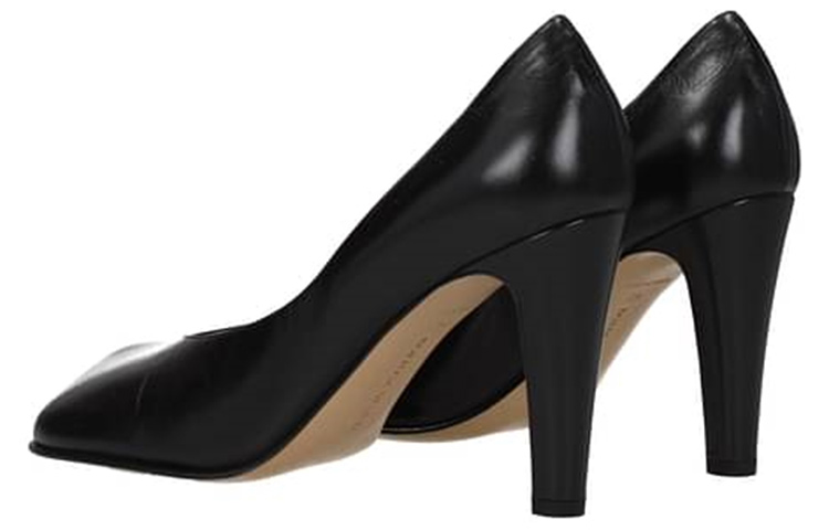 (W) Bottega Veneta BLOC Calf High Heel Pumps Black 圖 4