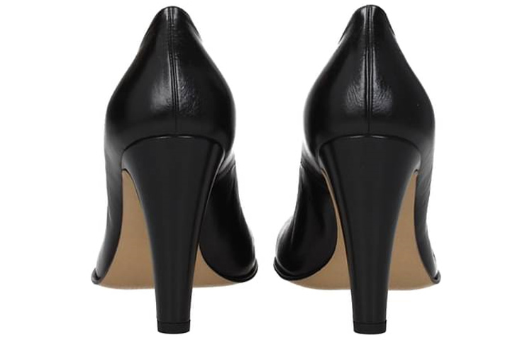 (W) Bottega Veneta BLOC Calf High Heel Pumps Black 圖 5