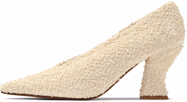 (Women) Bottega Veneta Bouclé Almond Pump 75 Off White 651339V0CO09206 (Women) Bottega Veneta Bouclé Almond Pump 75 Off White 651339V0CO09206