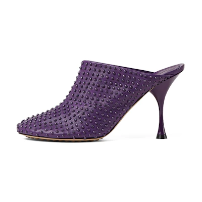 (W) Bottega Veneta Bullet Dot Sock 'Purple'