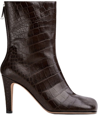 (Women) Bottega Veneta BV Bloc 'Embossed Leather Brown Ankle Boot' 667216V10O02113 Order (Women) Bottega Veneta BV Bloc 'Embossed Leather Brown Ankle Boot' 667216V10O02113