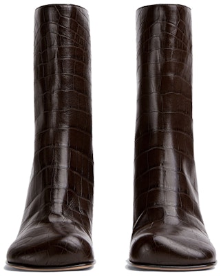 (Women) Bottega Veneta BV Bloc 'Embossed Leather Brown Ankle Boot' 667216V10O02113 Lookbook (Women) Bottega Veneta BV Bloc 'Embossed Leather Brown Ankle Boot' 667216V10O02113