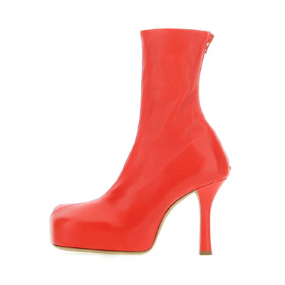 (W) Bottega Veneta BV Bold Ankle Boots 'Orange'