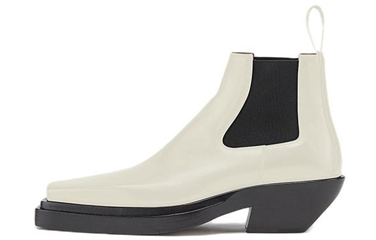 (W) Bottega Veneta BV Lean Chelsea Boot 'Black White'