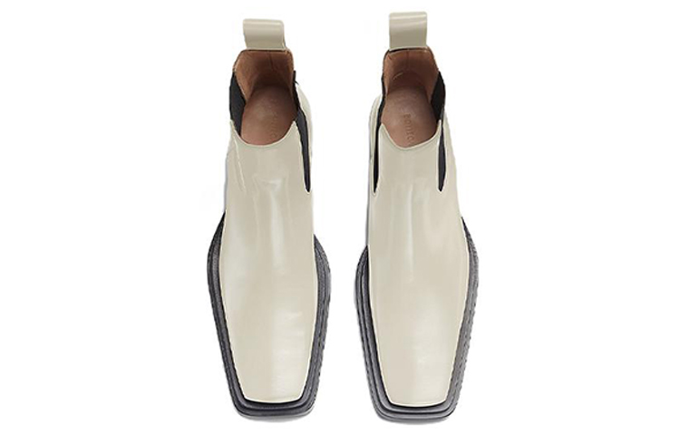 (W) Bottega Veneta BV Lean Chelsea Boot 'Black White' 圖 2