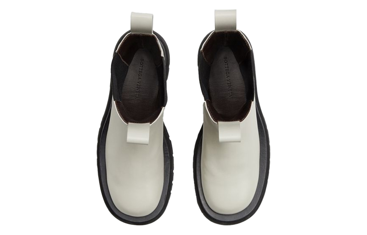 Lookbook (W) 葆蝶家 BV Lug 切尔西靴 '白黑配色' 592045VIFH08279