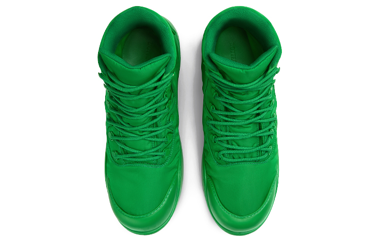 (W) Bottega Veneta BV Puddle Bomber 'Green Tech Fabric Lace-Up Ankle Boot' 圖 3