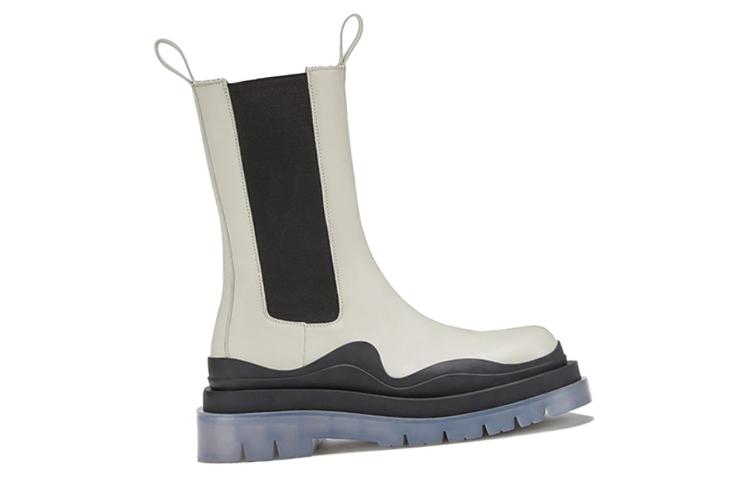 (W) Bottega Veneta BV Tire 'Transparent Thick Sole Chelsea Boots White' 圖 2