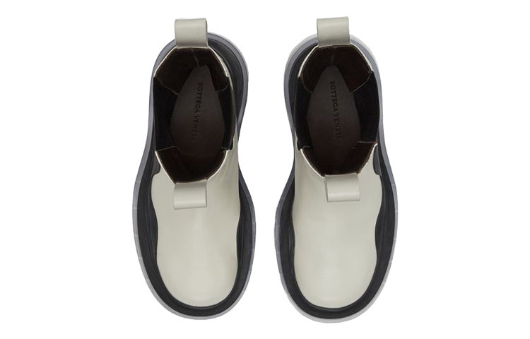 (W) Bottega Veneta BV Tire 'Transparent Thick Sole Chelsea Boots White' 圖 3