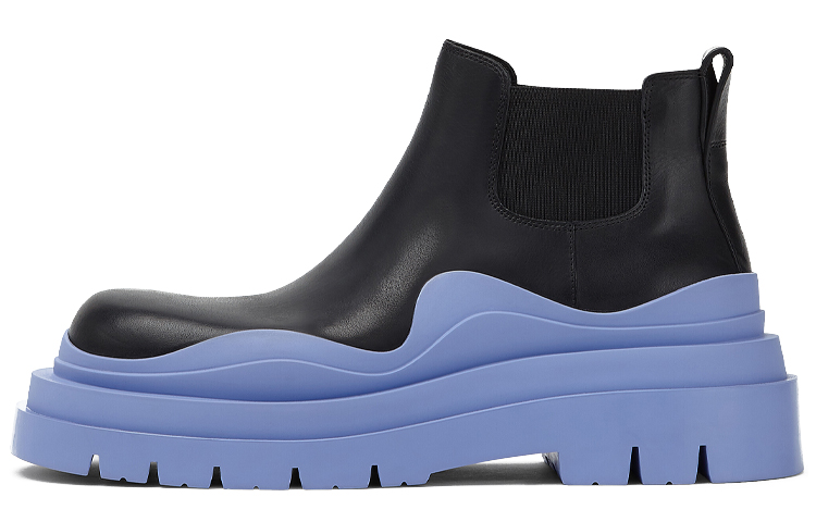 (W) Bottega Veneta BV Tire Chelsea Boot 'Black Blue'