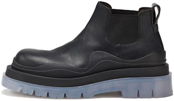 (Women) Bottega Veneta BV Tire Chelsea Boot 'Black Clear Sole' 630300VBS501026 (Women) Bottega Veneta BV Tire Chelsea Boot 'Black Clear Sole' 630300VBS501026