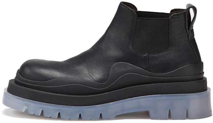 (Women) Bottega Veneta BV Tire Chelsea Boot 'Black Clear Sole' 630300VBS501026 Buy (Women) Bottega Veneta BV Tire Chelsea Boot 'Black Clear Sole' 630300VBS501026