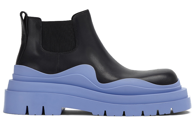 (W) Bottega Veneta BV Tire Chelsea Boot 'Black Blue' 圖 2