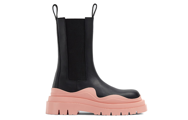 Order (W) ボッテガヴェネタ タイヤチェルシーブーツ "ブラックピンク" 630297VBS501276