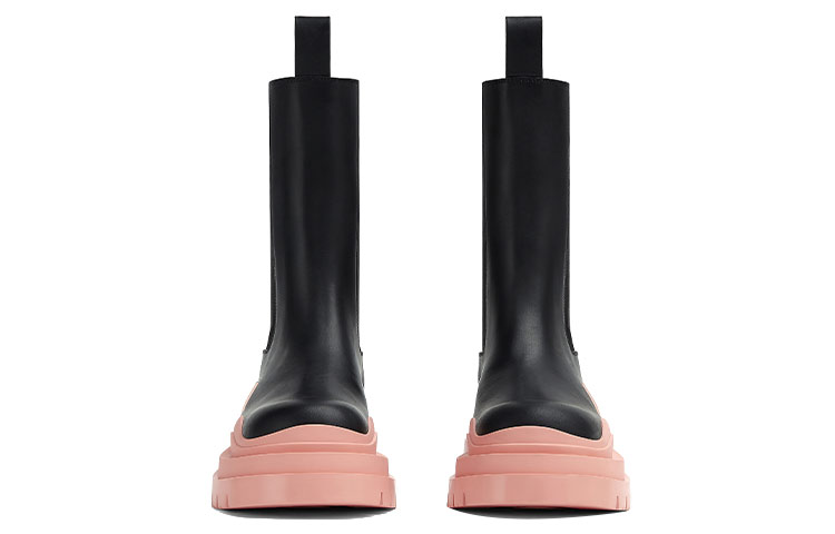 Lookbook (W) ボッテガヴェネタ タイヤチェルシーブーツ "ブラックピンク" 630297VBS501276