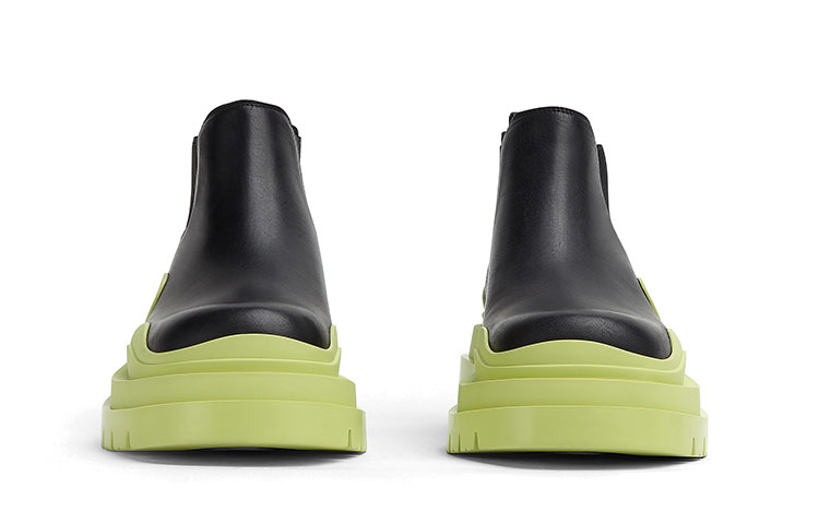 Lookbook (W) Bottega Veneta BV Tire Chelsea Botas 'Negro Verde' 630300VBS501273